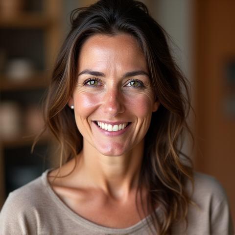 Ritratto professionale di Paola Rossi, fondatrice di Corallo Studio.